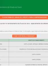 Governo do Ceará lança plataforma para facilitar busca por linhas de crédito